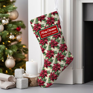 Klassieke Waterverf Kerstkous gepersonaliseerd Grote Kerstsok