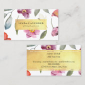 Klassieke Waterverf olie Visitekaartje (Voorkant / Achterkant)