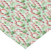 Klassieke waterverf rode groene kerstsnoepjes tafelkleed (Gekanteld)