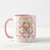 Klassieke waterverf roze mok (Links)