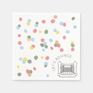 Klassieke Waterverf Stippen Bounce House Paper Nap Servet
