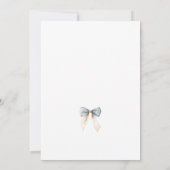 Klassieke Waterverf Teddy Bear Winter Baby shower Kaart (Achterkant)