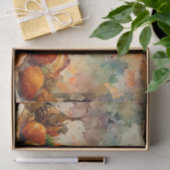 Klassieke Waterverf Thanksgiving Kalkoen Pompoen Tissuepapier (Geschenk)