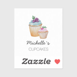 Klassieke Waterverf van koekjes en vruchten Sticker