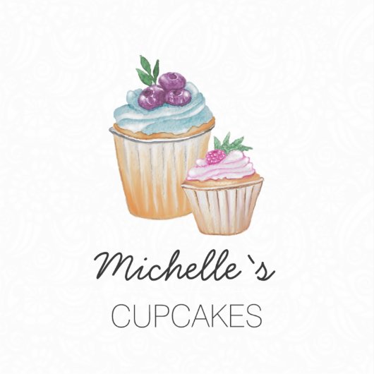 Klassieke Waterverf van koekjes en vruchten Sticker (Voorkant)