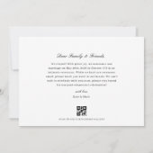 Klassieke 'We Eloped' QR-code Elopement Aankondiging (Achterkant)