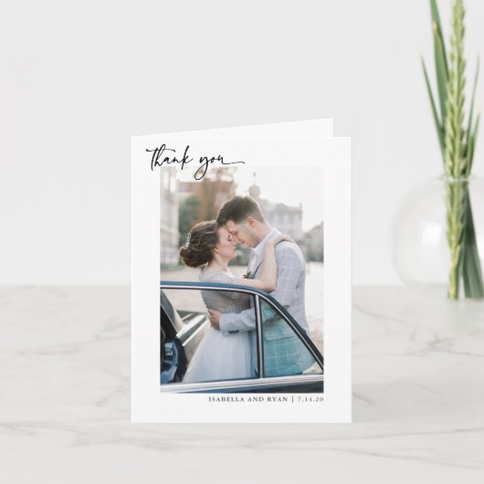 Klassieke weddenschap Foto bedankt (Voorkant)