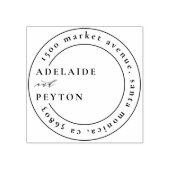 Klassieke weddenschappen en retouradres rubberstempel (Afrduk)