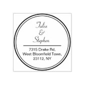 Klassieke weddenschappen en retouradres rubberstempel (Afrduk)