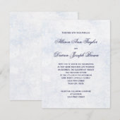 Klassieke weddenschappen in blauw kaart (Voorkant / Achterkant)