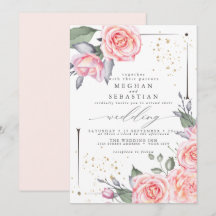 Klassieke weddenschappen Waterverf roze rozen