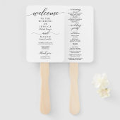 Klassieke weduwenprogrammaventilator voor script handwaaier (Voorkant en achterkant)