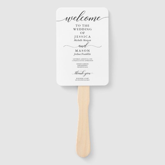 Klassieke weduwenprogrammaventilator voor script handwaaier (Voorkant)