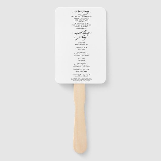 Klassieke weduwenprogrammaventilator voor script handwaaier (Achterkant)