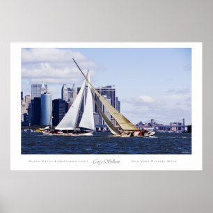 Klassieke Week Sailing New York Poster
