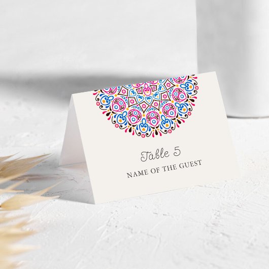 Klassieke Weelderige Stijl Mandala Trouwkaart Kaart
