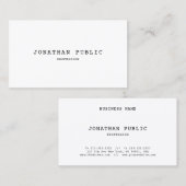 Klassieke weergave van Retro Classic Simple Nostal Visitekaartje (Voorkant / Achterkant)