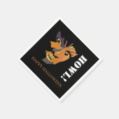 Klassieke weerwolf, Fijne Halloween Servet (Hoek)