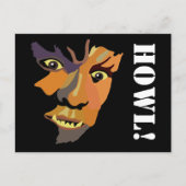 Klassieke weerwolf, uitnodiging van de Halloween P (Voorkant)