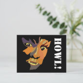 Klassieke weerwolf, uitnodiging van de Halloween P Briefkaart (Staand voorkant)