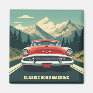 Klassieke wegenmachine South Dakota Magneet