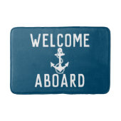 klassieke WELCOME ABOARD-typografie | Badmat (Voorkant)