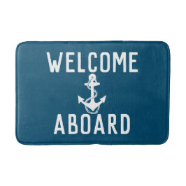 klassieke WELCOME ABOARD-typografie | Badmat