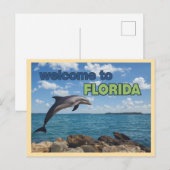 Klassieke 'Welkom in Florida Dolfijn' Briefkaart (Voorkant / Achterkant)