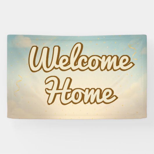 Klassieke Welkom Thuis Banner (Horizontaal)