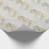 Klassieke Wereldkaart Cadeaupapier (Hoek)