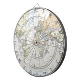 Klassieke Wereldkaart Dartbord (Voorkant Rechts)