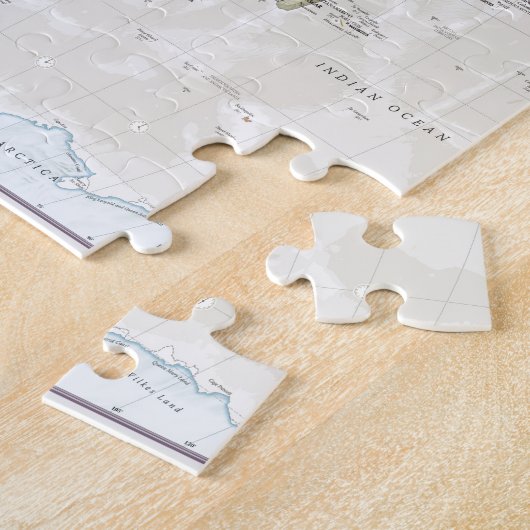 Klassieke Wereldkaart Legpuzzel (Zijkant)