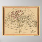 Klassieke Wereldkaart Poster (Voorkant)