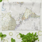 Klassieke Wereldkaart Theedoek (Gevouwen)