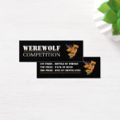 Klassieke Werewolf, Halloween Competition Tickets Mini Visitekaartjes (Bureau)