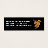 Klassieke Werewolf, Halloween Competition Tickets Mini Visitekaartjes (Achterkant)