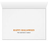 Klassieke Werewolf, Happy Halloween (Binenzijde Horizontaal (Onderkant))