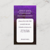 Klassieke werkzoekende Classy minimalistische donk Visitekaartje (Achterkant)