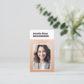 Klassieke werkzoekende Classy minimalistische Ombr Visitekaartje (Staand voorkant)