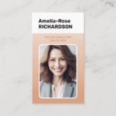 Klassieke werkzoekende Classy minimalistische Ombr Visitekaartje (Voorkant)