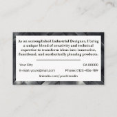 Klassieke Werkzoekende Eenvoudig Minimalistisch Gr Visitekaartje (Achterkant)