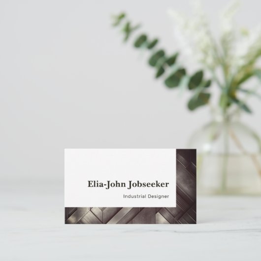 Klassieke Werkzoekende Eenvoudig Minimalistisch St Visitekaartje (Staand voorkant)