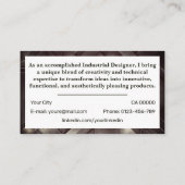 Klassieke Werkzoekende Eenvoudig Minimalistisch St Visitekaartje (Achterkant)