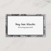 Klassieke werkzoekende Gemarmerd Eenvoudig Minimal Visitekaartje (Voorkant)