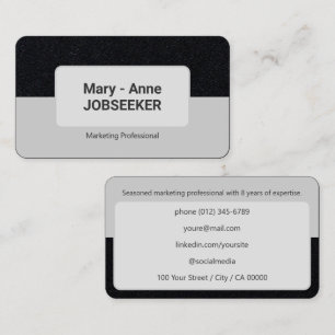 Klassieke Werkzoekende Kraft Papier Stijl 2 Gekleu Visitekaartje