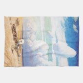 Klassieke western-cowboys, overdekte huifkarren do theedoek (Horizontaal)