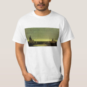 Klassieke Western, Indiaans Kamp bij Ochtendgloren T-shirt