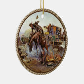 Klassieke Western Koks Problemen Keramisch Ornament (Rechts)