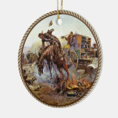 Klassieke Western Koks Problemen Keramisch Ornament (Links)