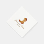 Klassieke Westerne donkerbruine bruiloft Servet (Hoek)